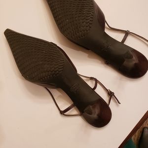 Brown ( JOAN & DAVID ) women's shoes , size 9